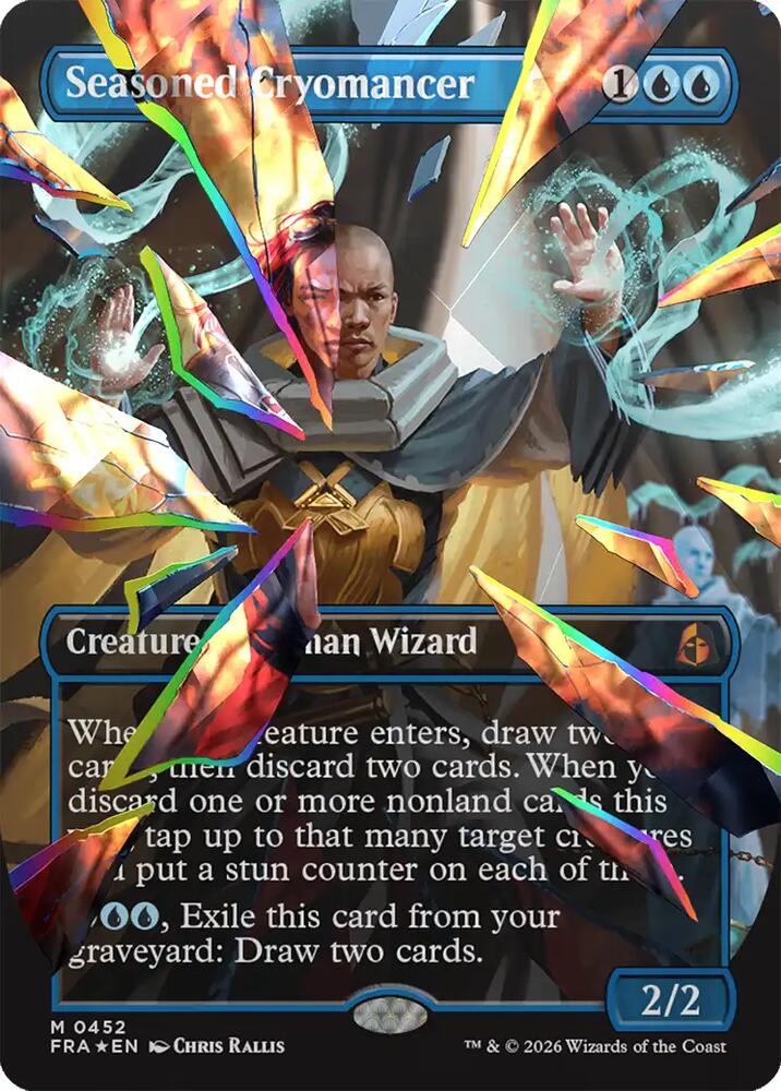Seasoned Cryomancer (Borderless) (Facet Foil) (0452)