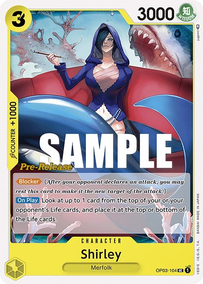 Shirley - One Piece card - Pillars of Strength Pre-Release Cards