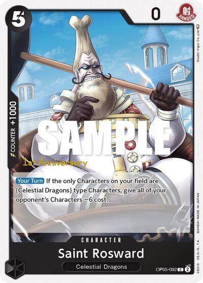 Saint Rosward - One Piece card - Awakening of the New Era: 1st Anniversary Tournament Cards