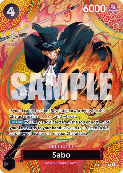 Sabo (P-105) (SP) - Adventure on Kami's Island One Piece spoiler