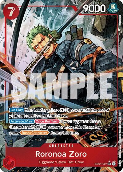 Roronoa Zoro (EB04-007) (Alternate Art) - Adventure on Kami's Island One Piece spoiler