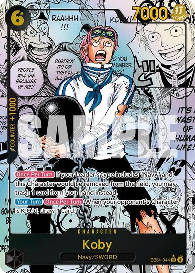 Koby (EB04-044) (Manga) - Adventure on Kami's Island One Piece spoiler