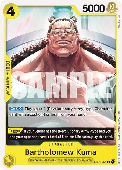Bartholomew Kuma (EB04-055) - Adventure on Kami's Island One Piece spoiler