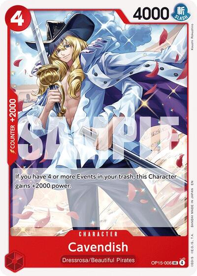 Cavendish - Adventure on Kami's Island One Piece spoiler
