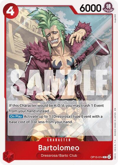 Bartolomeo - Adventure on Kami's Island One Piece spoiler