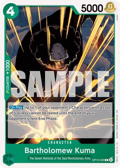Bartholomew Kuma (OP15-029) - Adventure on Kami's Island One Piece spoiler
