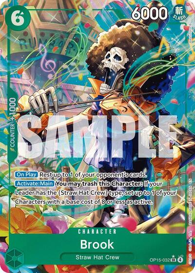 Brook (OP15-032) (Alternate Art) - Adventure on Kami's Island One Piece spoiler
