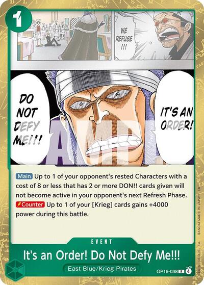 It's an Order! Do Not Defy Me!!! - Adventure on Kami's Island One Piece spoiler