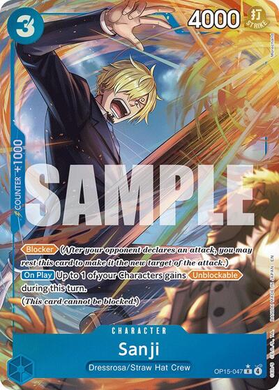 Sanji (OP15-047) (Alternate Art) - Adventure on Kami's Island One Piece spoiler