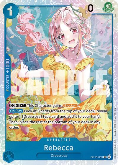 Rebecca (OP15-053) - Adventure on Kami's Island One Piece spoiler