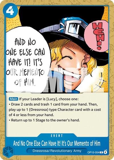 And No One Else Can Have It! It's Our Memento of Him - Adventure on Kami's Island One Piece spoiler