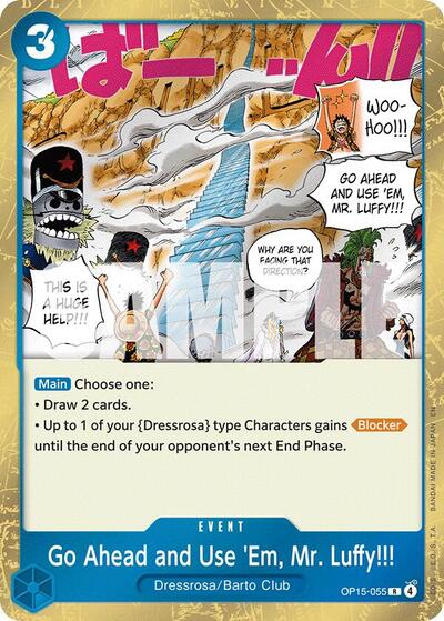 Go Ahead and Use 'Em, Mr. Luffy!!! - Adventure on Kami's Island One Piece spoiler