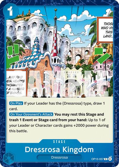 Dressrosa Kingdom - Adventure on Kami's Island One Piece spoiler