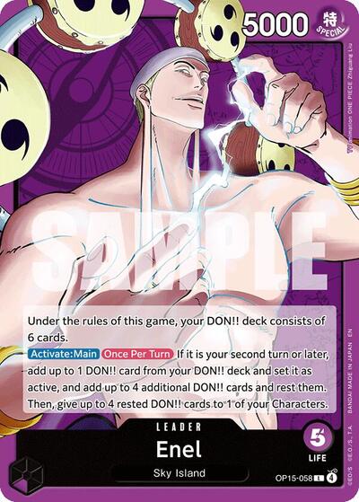 Enel (OP15-058) - Adventure on Kami's Island One Piece spoiler