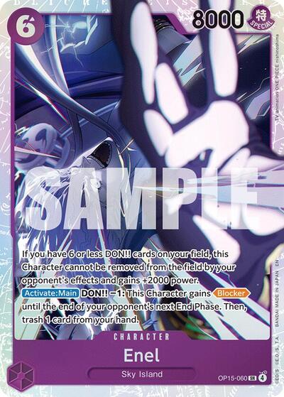 Enel (OP15-060) - Adventure on Kami's Island One Piece spoiler