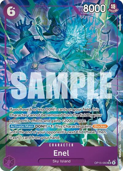 Enel (OP15-060) (Alternate Art) - Adventure on Kami's Island One Piece spoiler
