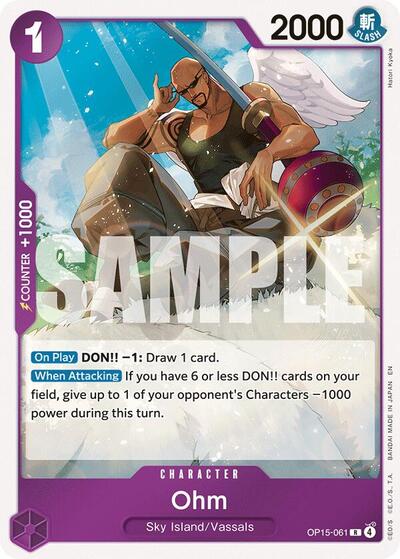 Ohm - Adventure on Kami's Island One Piece spoiler
