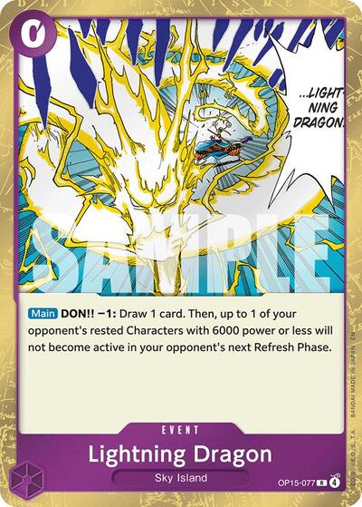 Lightning Dragon - Adventure on Kami's Island One Piece spoiler