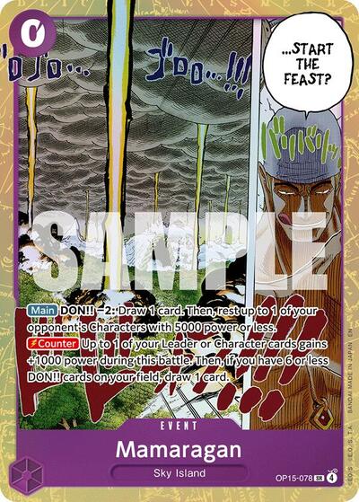 Mamaragan - Adventure on Kami's Island One Piece spoiler