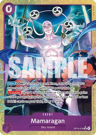 Mamaragan (Alternate Art) - Adventure on Kami's Island One Piece spoiler