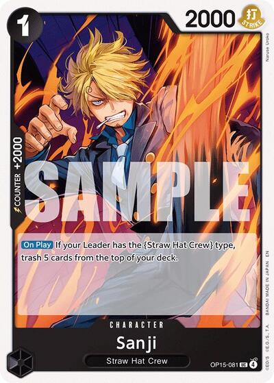 Sanji (OP15-081) - Adventure on Kami's Island One Piece spoiler