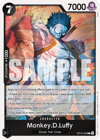 Monkey.D.Luffy (OP15-092) - Adventure on Kami's Island One Piece spoiler