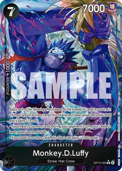 Monkey.D.Luffy (OP15-092) (Alternate Art) - Adventure on Kami's Island One Piece spoiler