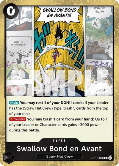 Swallow Bond en Avant - Adventure on Kami's Island One Piece spoiler