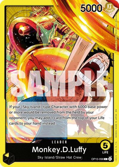 Monkey.D.Luffy (OP15-098) - Adventure on Kami's Island One Piece spoiler