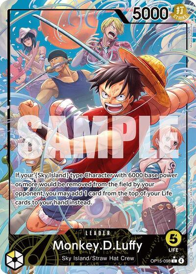 Monkey.D.Luffy (OP15-098) (Alternate Art) - Adventure on Kami's Island One Piece spoiler