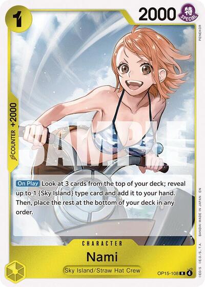 Nami (OP15-108) - Adventure on Kami's Island One Piece spoiler