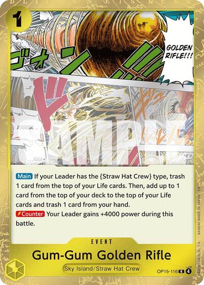 Gum-Gum Golden Rifle - Adventure on Kami's Island One Piece spoiler
