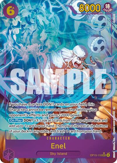 Enel (OP15-118) (Alternate Art) - Adventure on Kami's Island One Piece spoiler