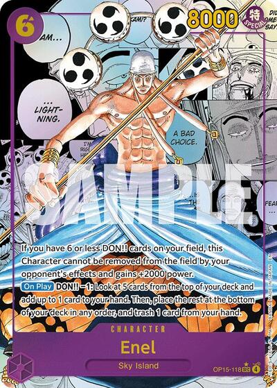 Enel (OP15-118) (Manga) - Adventure on Kami's Island One Piece spoiler