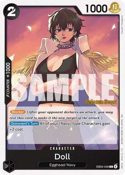Doll - Adventure on Kami's Island Release Event Cards One Piece spoiler