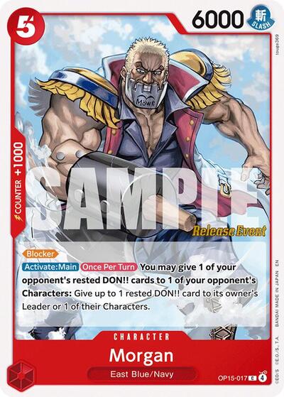 Morgan - Adventure on Kami's Island Release Event Cards One Piece spoiler