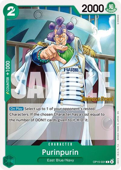 Purinpurin - Adventure on Kami's Island Release Event Cards One Piece spoiler