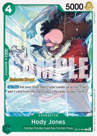 Hody Jones - Adventure on Kami's Island Release Event Cards One Piece spoiler