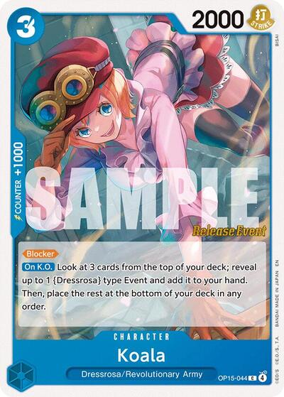 Koala - Adventure on Kami's Island Release Event Cards One Piece spoiler