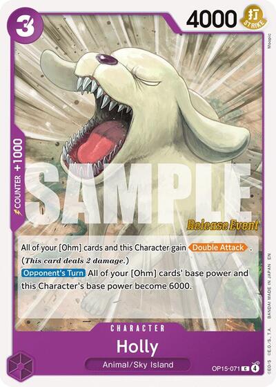 Holly - Adventure on Kami's Island Release Event Cards One Piece spoiler