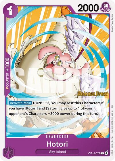 Hotori - Adventure on Kami's Island Release Event Cards One Piece spoiler