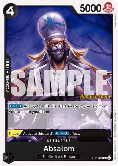 Absalom - Adventure on Kami's Island Release Event Cards One Piece spoiler