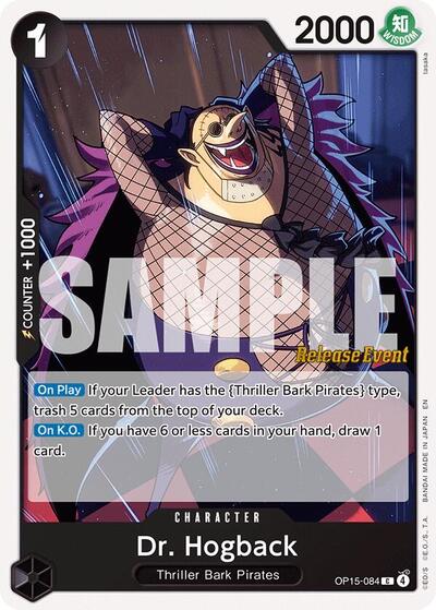 Dr. Hogback - Adventure on Kami's Island Release Event Cards One Piece spoiler