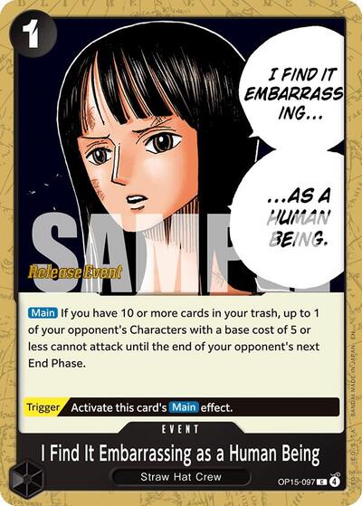 I Find It Embarrassing as a Human Being - Adventure on Kami's Island Release Event Cards One Piece spoiler