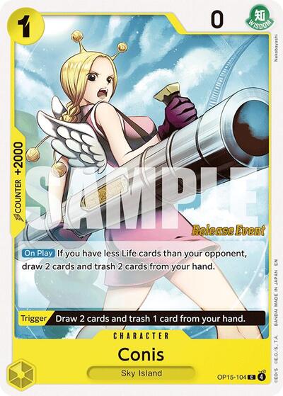 Conis - Adventure on Kami's Island Release Event Cards One Piece spoiler