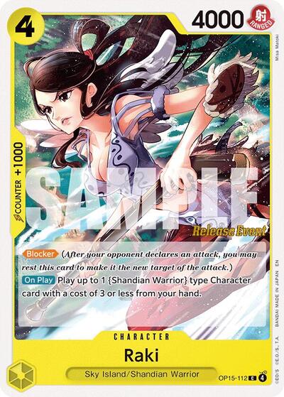 Raki - Adventure on Kami's Island Release Event Cards One Piece spoiler