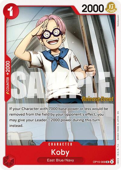 Koby (OP15-009) - Adventure on Kami's Island Release Event Cards One Piece spoiler