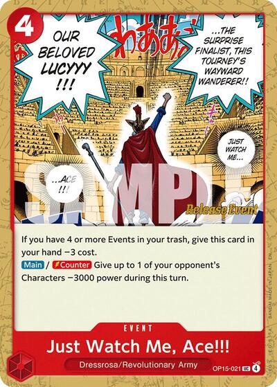 Just Watch Me, Ace!!! - Adventure on Kami's Island Release Event Cards One Piece spoiler