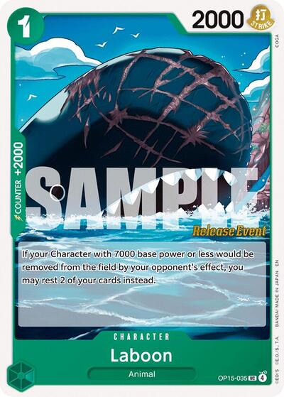 Laboon - Adventure on Kami's Island Release Event Cards One Piece spoiler
