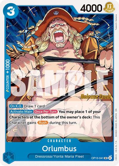 Orlumbus - Adventure on Kami's Island Release Event Cards One Piece spoiler